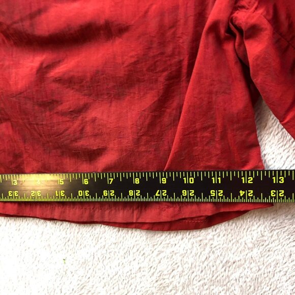 Mens Cargo Shorts Size 34 Measuered Elatic Waist Outdoors Hiking Adjustable Red - Picture 6 of 13